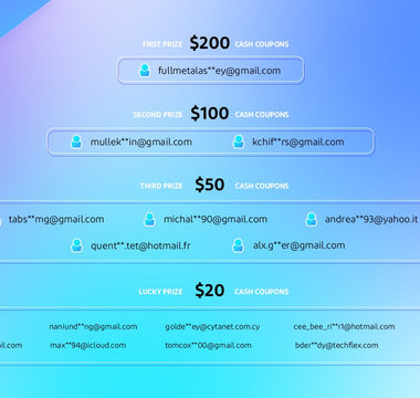 Winner List: Subsribe to Win Cash Coupons