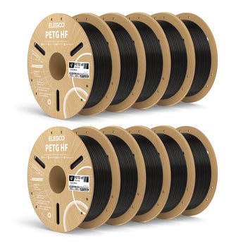 PETG HF 10kg bundle high flow 3D printer filament, low odour for FDM functional parts, fast printing up to 600mm/s