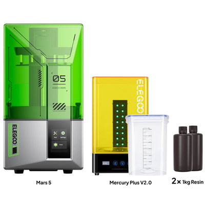 Mars 5 Starter Bundle – Mercury Plus V2.0 & Resin