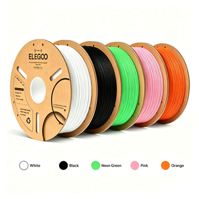5‑Colour Mixed PLA Filament Clearance Bundle
