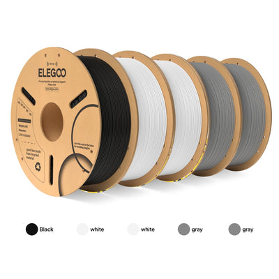 5‑Colour Mixed PLA Filament Clearance Bundle