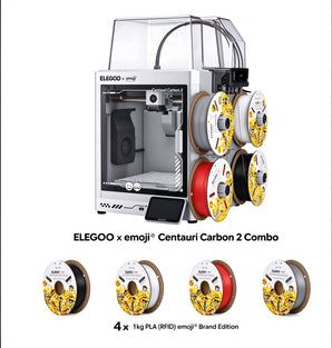 ELEGOO × emoji® Centauri Carbon 2 Combo + 4 kg PLA (RFID) emoji® Brand Edition
