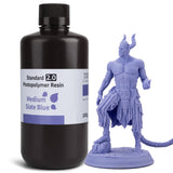 ELEGOO Standard Photopolymer Resin V2.0 1000g Medium Slate Blue With Model