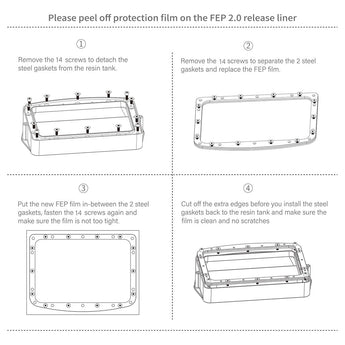 PFA Film for Mars 3 Mars 3 Pro 5Pcs 3