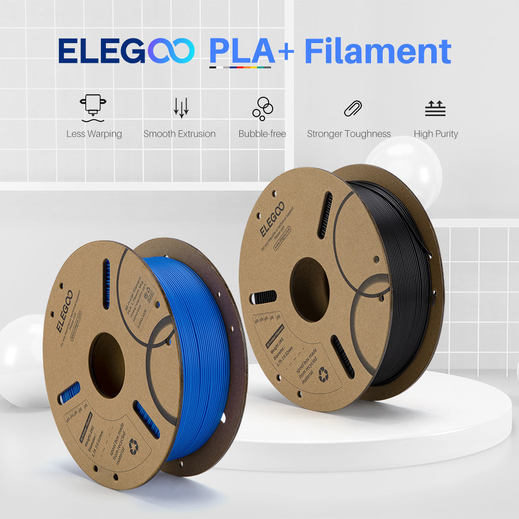 Color Plus Pla ELEGOO PLA Plus Filament 1.75mm 4 Colors 10KG – ELEGOO UK